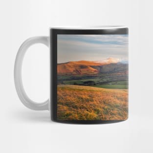 Pen y Fan and Corn Du from Twyn y Gaer, Brecon Beacons National Park Mug